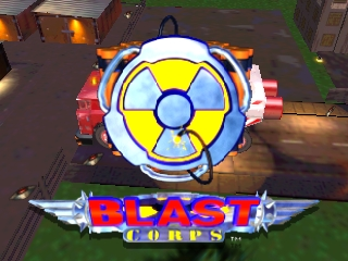 Blast Corps title screen for Nintendo 64